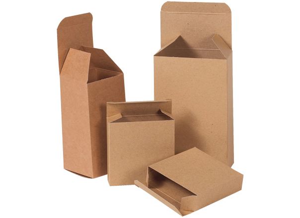 Package small parts with security in mind. Kraft reverse tuck folding cartons