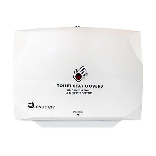 Black wall mounted disposable toilet seat cover