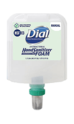 Manual foaming hand sanitizer refill