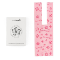 Pink personal hygiene disposal bags