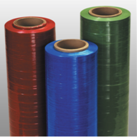 AP&P offers color and opaque stretch film for your packaging needs Color stretch film for packaging