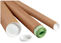 Tubeequeen Kraft Mailing Tubes with End Caps | Art Shipping Tubes 4-inch x  36-inch Usable Length (50 Pack)